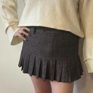 Moda International Purple Tweed Miniskirt